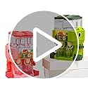 RMISODO Mini Water Dispenser for Kids Adorable Dinosaur Water Machine, Double Water Outlet Drinking Water Fountains Toys f...