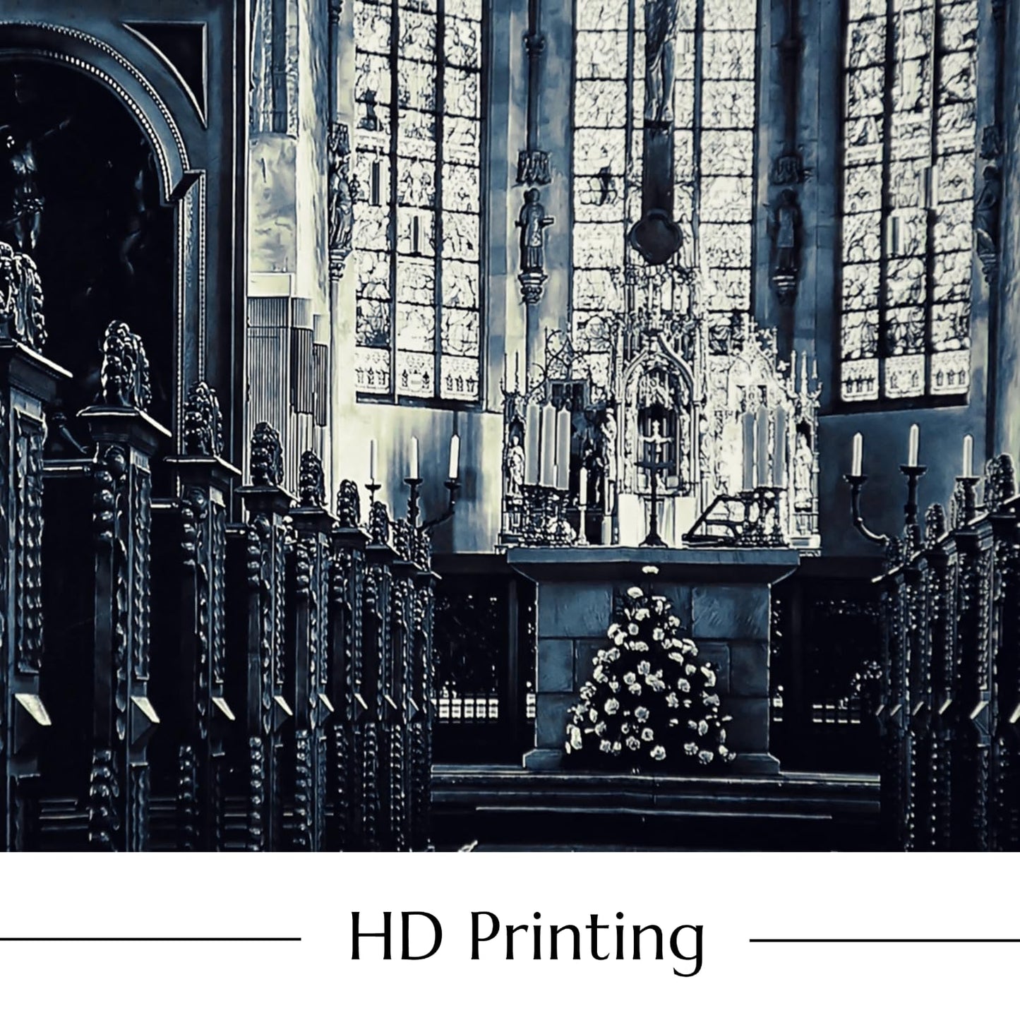 GKLEASG 7x5ft Halloween Backdrop Horror Spooky Castle Background Dark Gothic Church for Party Supplies Photography Decoration Studio Props