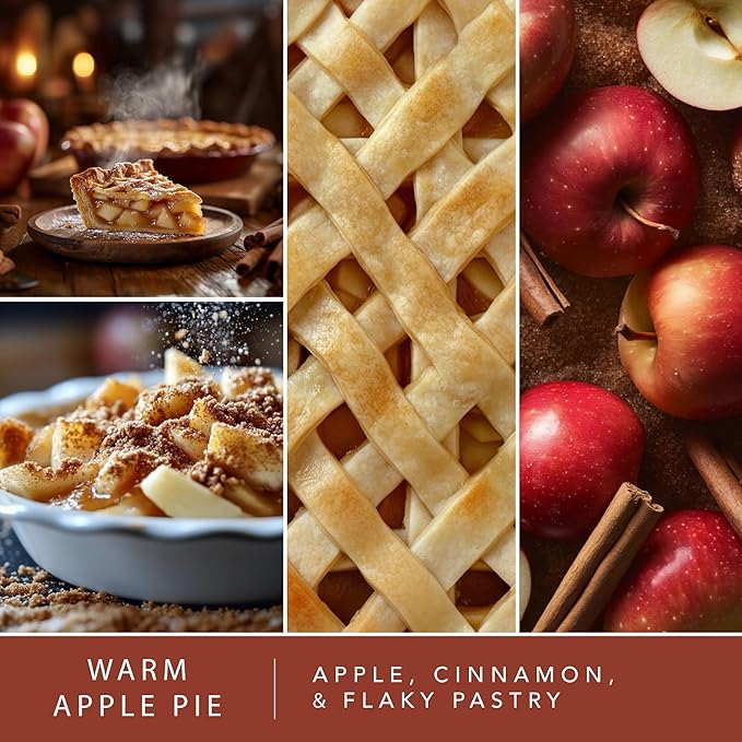 Scentsationals Fragrance Oil Plug In Air Freshener Refills 3-Pack - Warm Apple Pie - Works with Scentsationals Wall Plugs, Long-Lasting Home Fragrance, 0.8 fl oz Each, Packaging May Vary