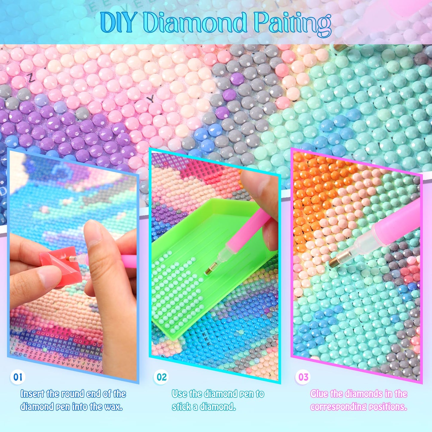 German Shorthaired Pointer Diamond Art Painting Kits for Adults, Dog Playing in Water DIY Diamond Painting Set, Diamond Painting Pictures Home Wall Decor Entrance Decorations 12x16 inch