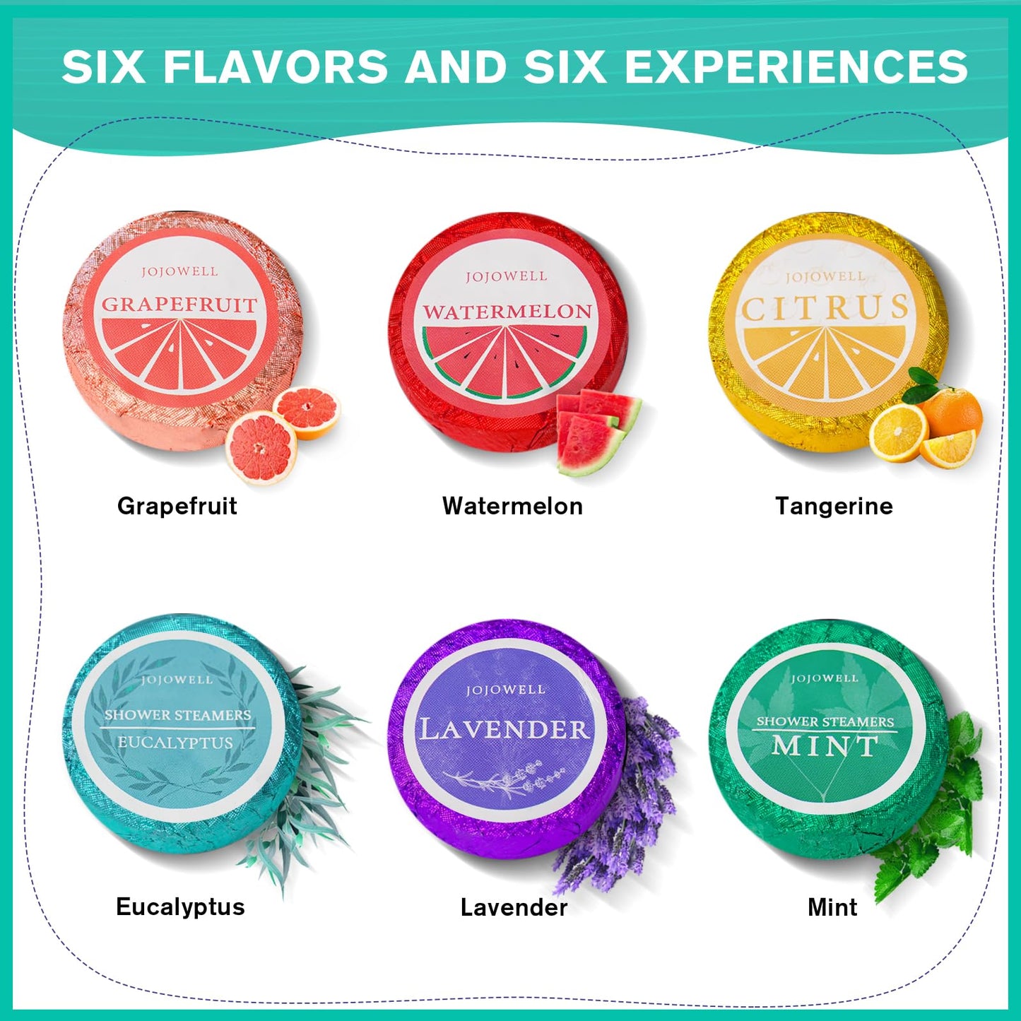JoJowell Shower Steamers Aromatherapy - 18 Pack Gifts for Women, Organic Essential Oils, Self Care, Birthday Gifts for Women, Men, Mom, Teen, Relaxation Home SPA Christmas