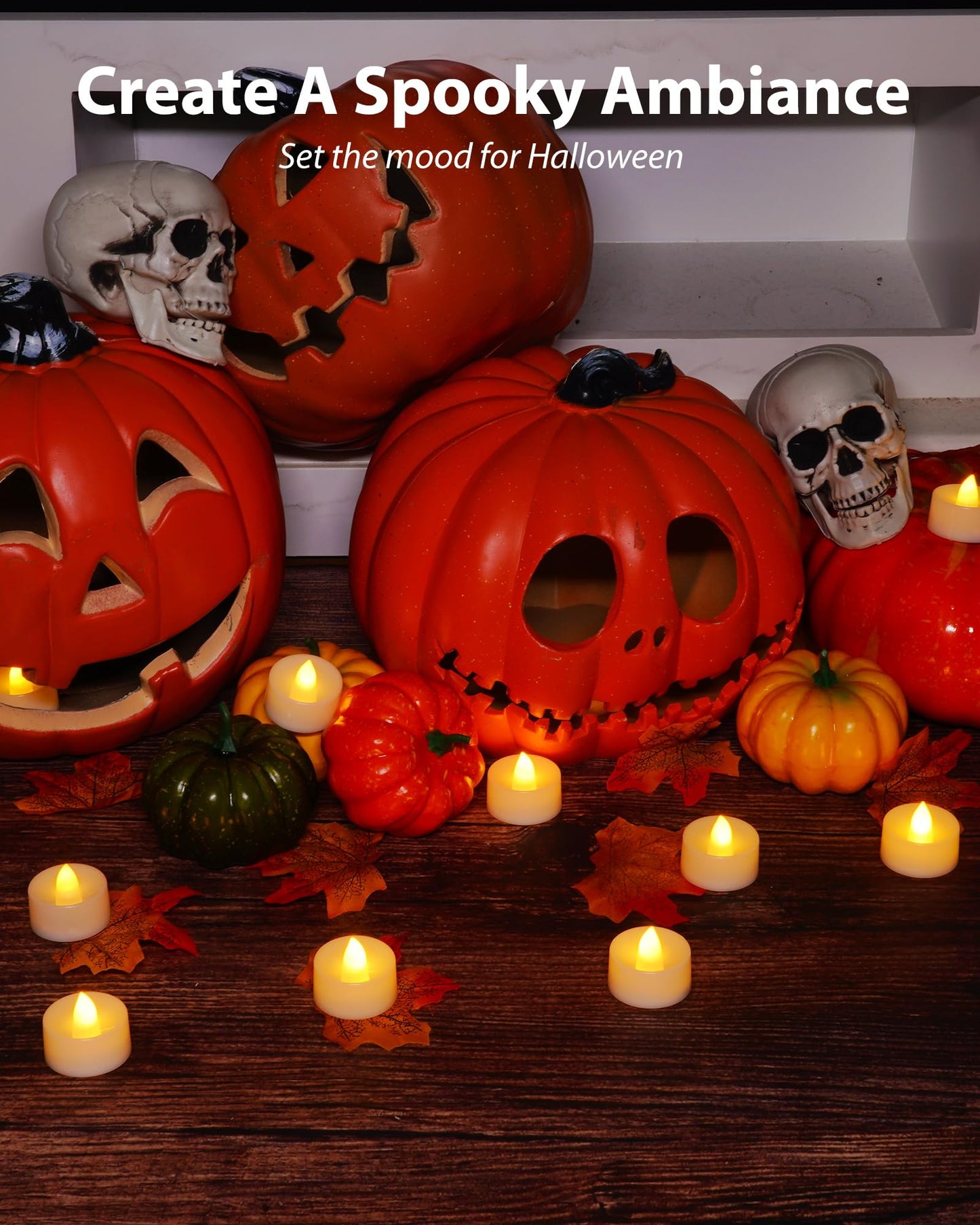 Amagic 100 Pack Battery Operated Tea Lights Candles, Fake Tealights Candles, Flameless LED Tea Lights for Halloween, Wedding, Votive, Festival, Table Decor(100 Pack, Warm White)