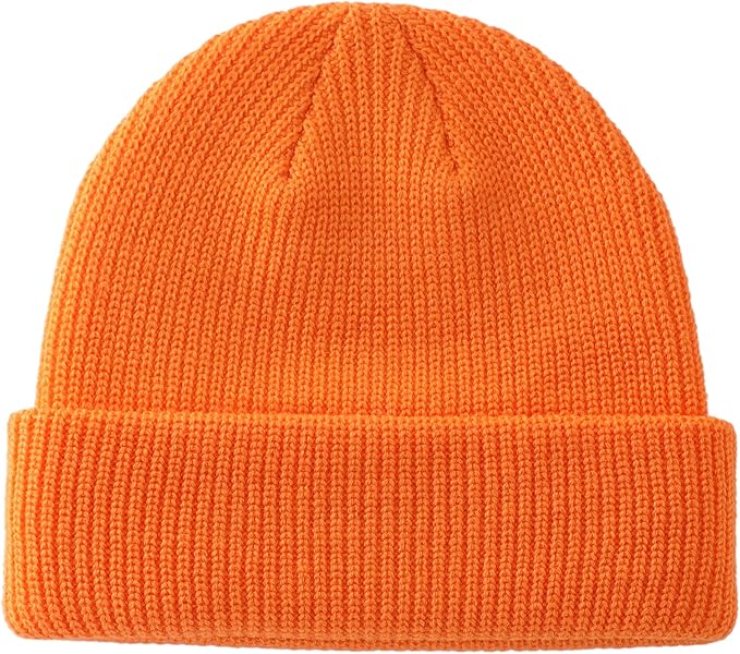 Connectyle Classic Double Layer Knit Beanie Hat Warm Thick Acrylic Winter Hats Daily Cuffed Beanies Watch Hat for Men Women