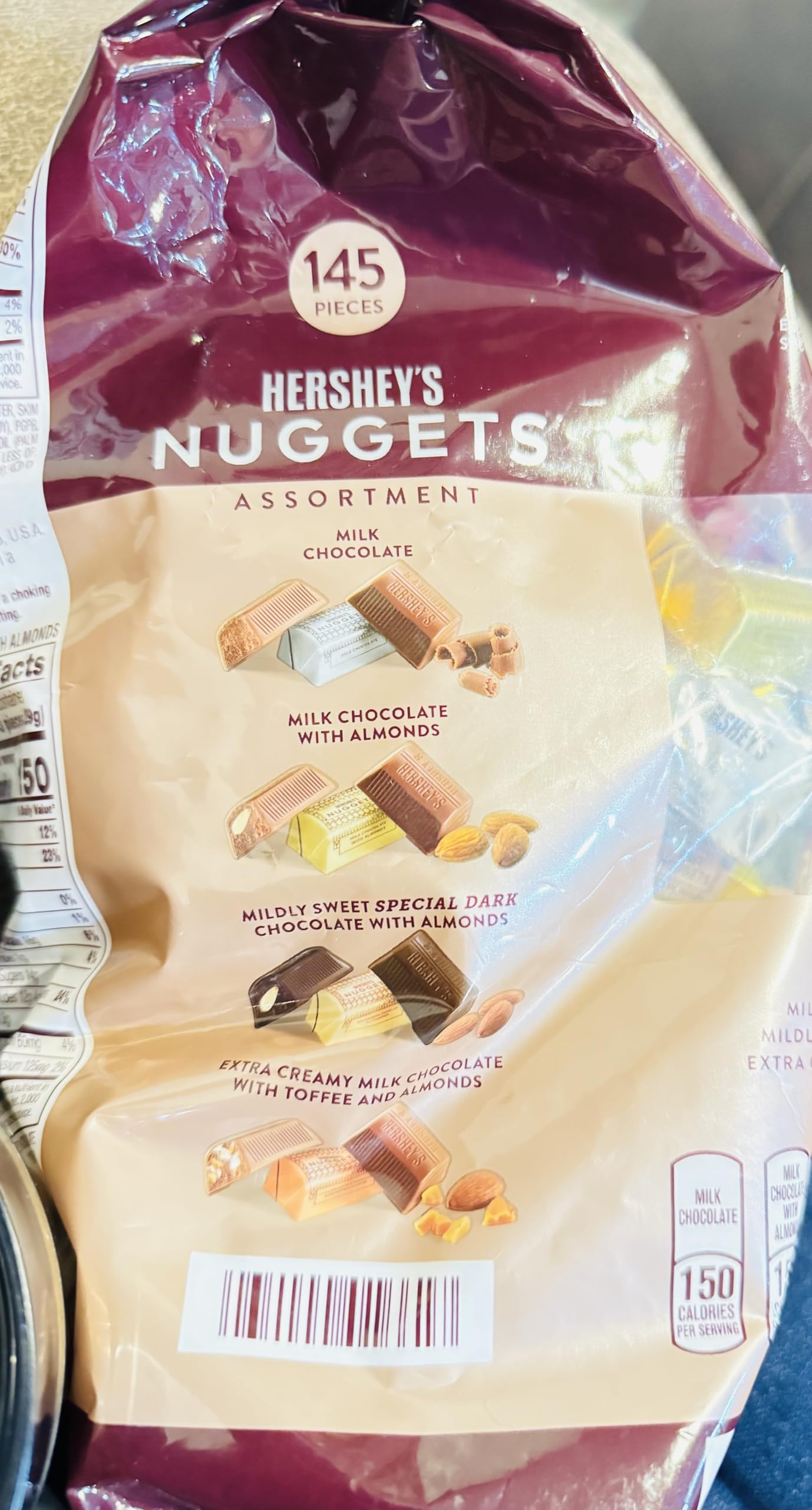 Hershey's Nuggets Chocolate-Assortment 145pcs -52 Oz Bag