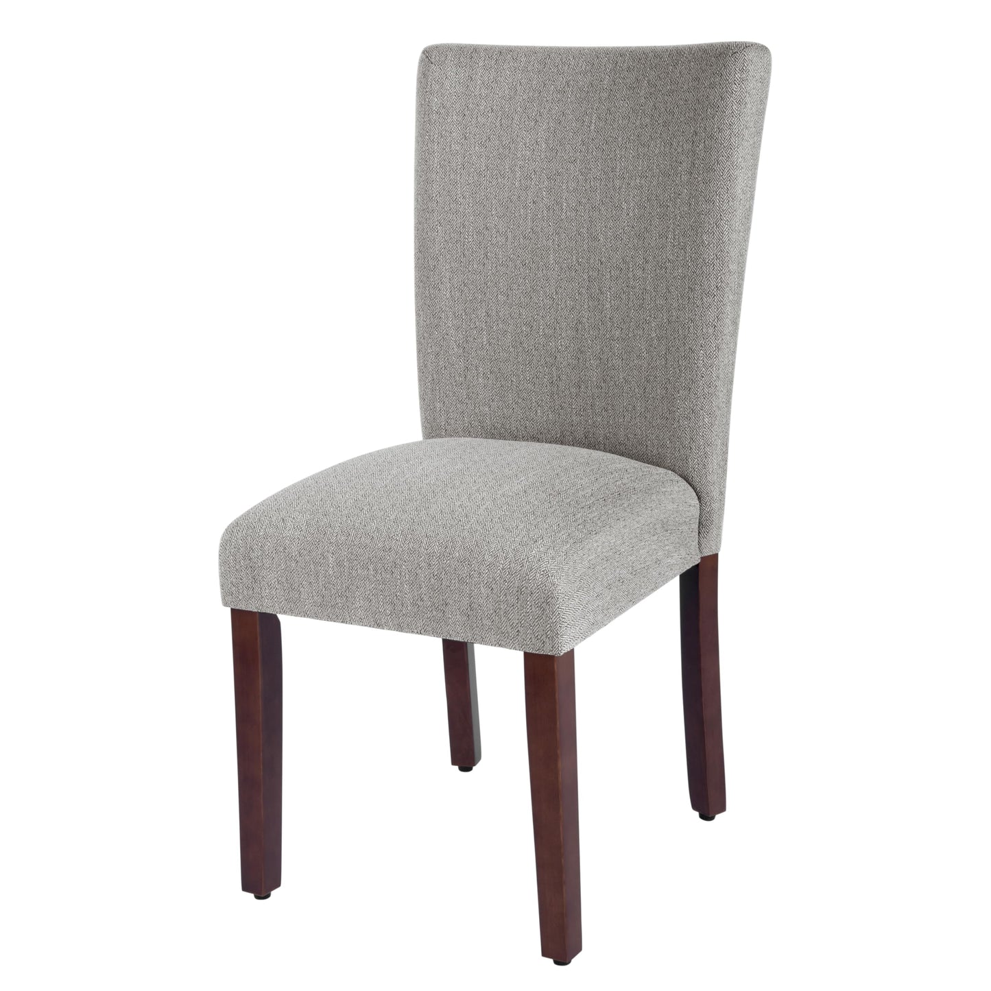 HomePop Parsons Classic Upholstered Accent Dining Chair, Single Pack, Light Grey