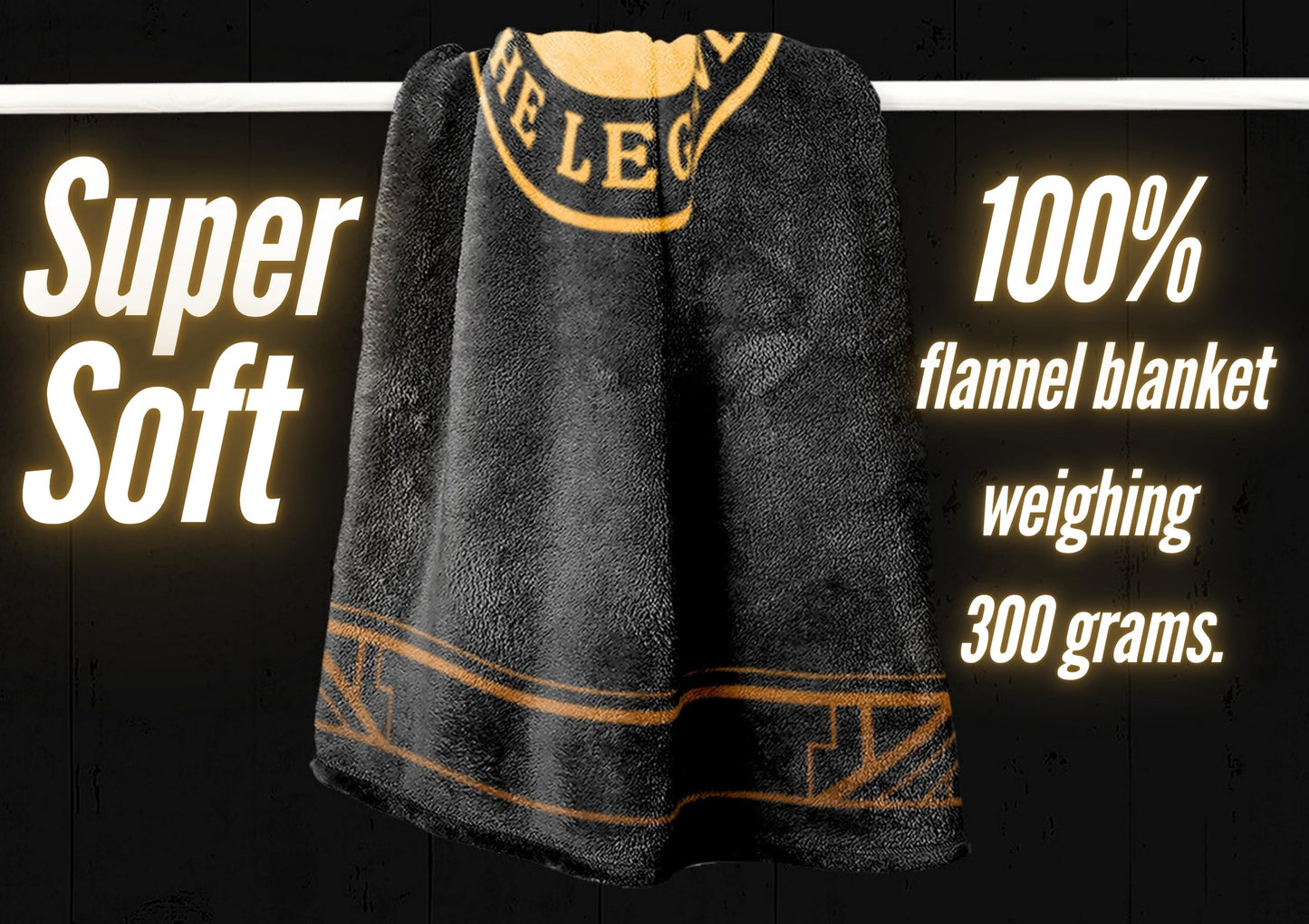 InnoBeta Gifts for Men, Initial Mens Gifts for Him, Birthday Gift Ideas, Mens Blanket, 300gsm Flannel Throw Blanket Gift for Dad, Grandpa, Husband, 60"x 80", M