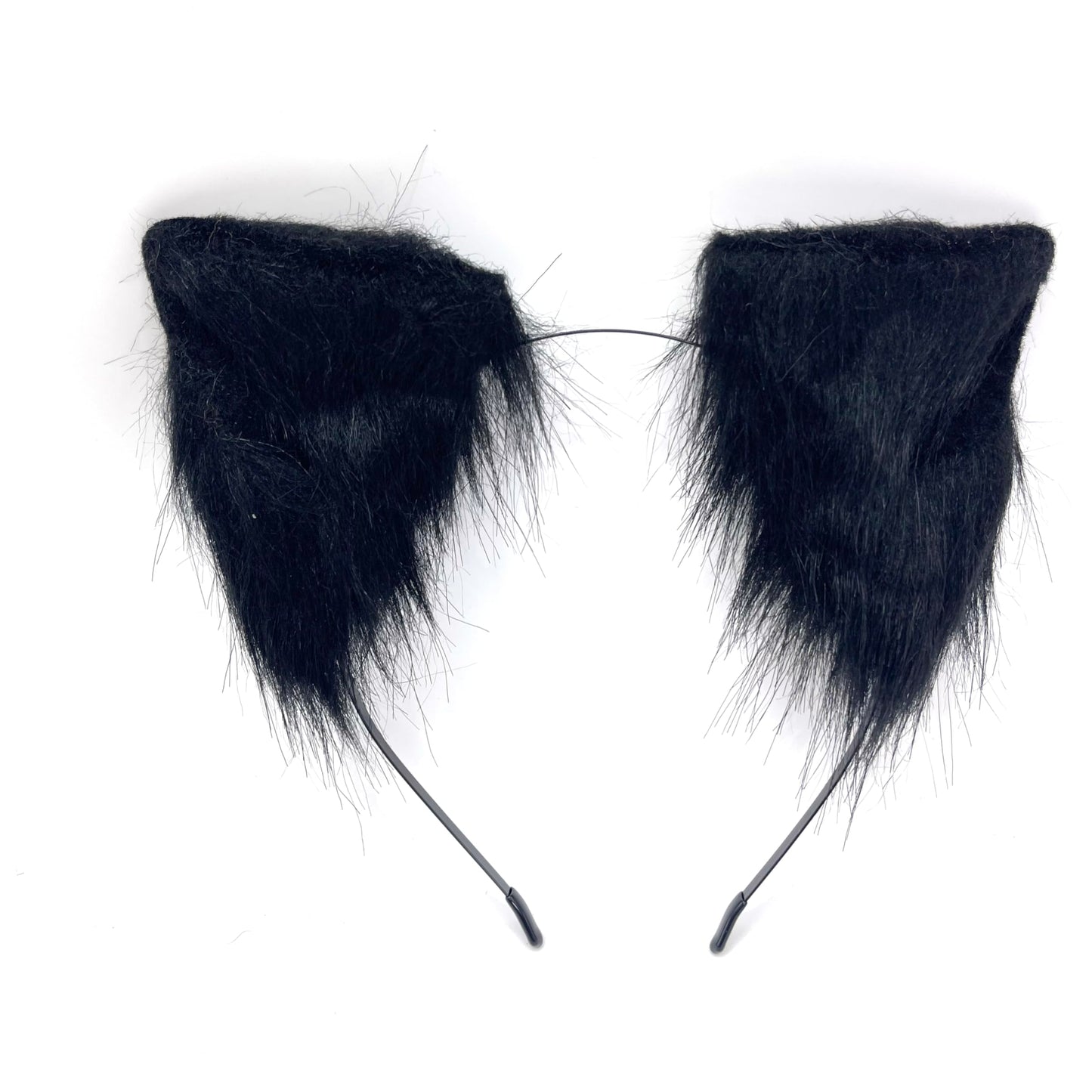 LAIDIC Therian Mask and Tail Set Women Halloween Costume Fox tail Wolf Mask cat ears Cosplay fox mask therian paws (Black set)