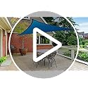 Vexoria Waterproof Sun Shade Sail, 8' x 10' 95% UV Block Sun Shade Canopy Rectangle Outdoor Shade Cover, Awning Shelter fo...