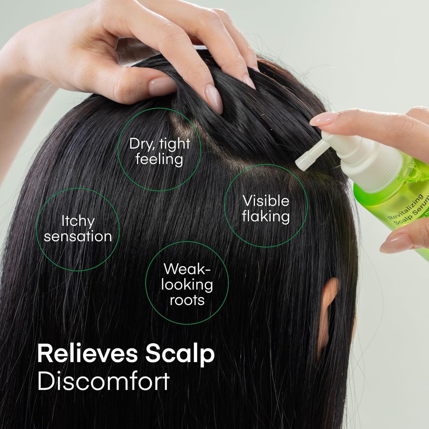 Scalp Serum Hair Growth Spray - Korean Leave-In Vegan Tonic with Niacinamide & Panthenol to Strengthen Roots, Thicken Hair, Hydrate & Nourish Scalp, Reduce Thinning