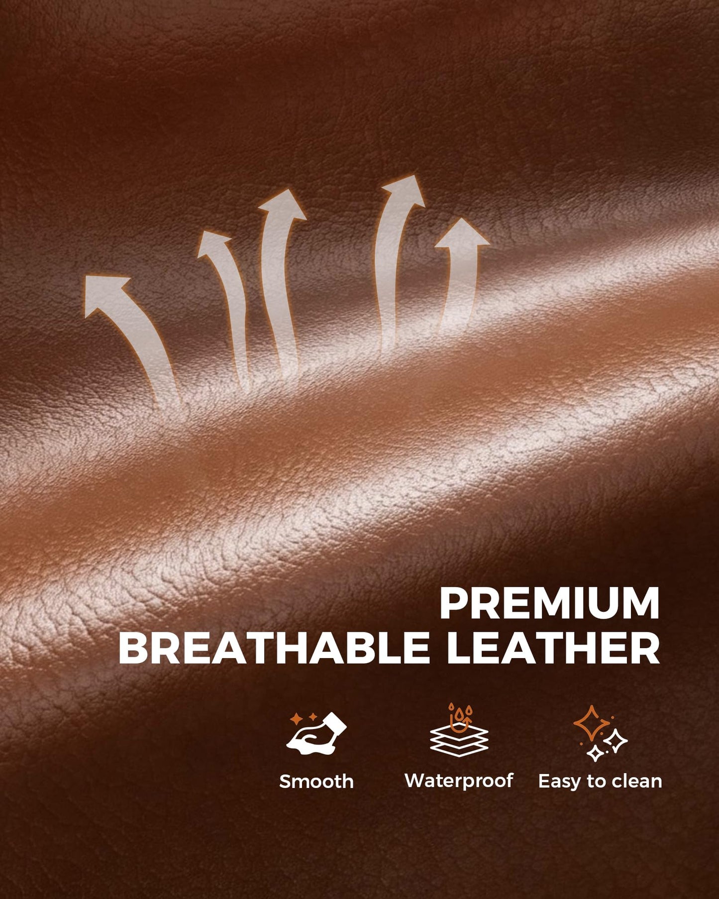 GTPLAYER Big and Tall Gaming Chair with Footrest, Ergonomic Office Desk Chair with 4.4in Thick Cushion and Wide Wingless Seat, Comfortable Leather Computer Chair, Predator Series, Chocolate Brown