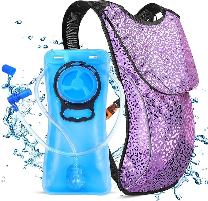 Rave Hydration Pack, Hydration Backpack with 2L Hydration Bladder, Festival Essential Water Backpack for Hiking, Running, ...