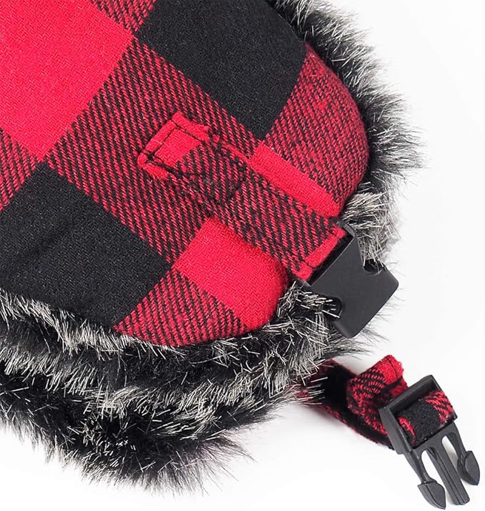 ONWAY Trapper Hat Winter Hats for Women Men with Faux Fur Ear Flaps