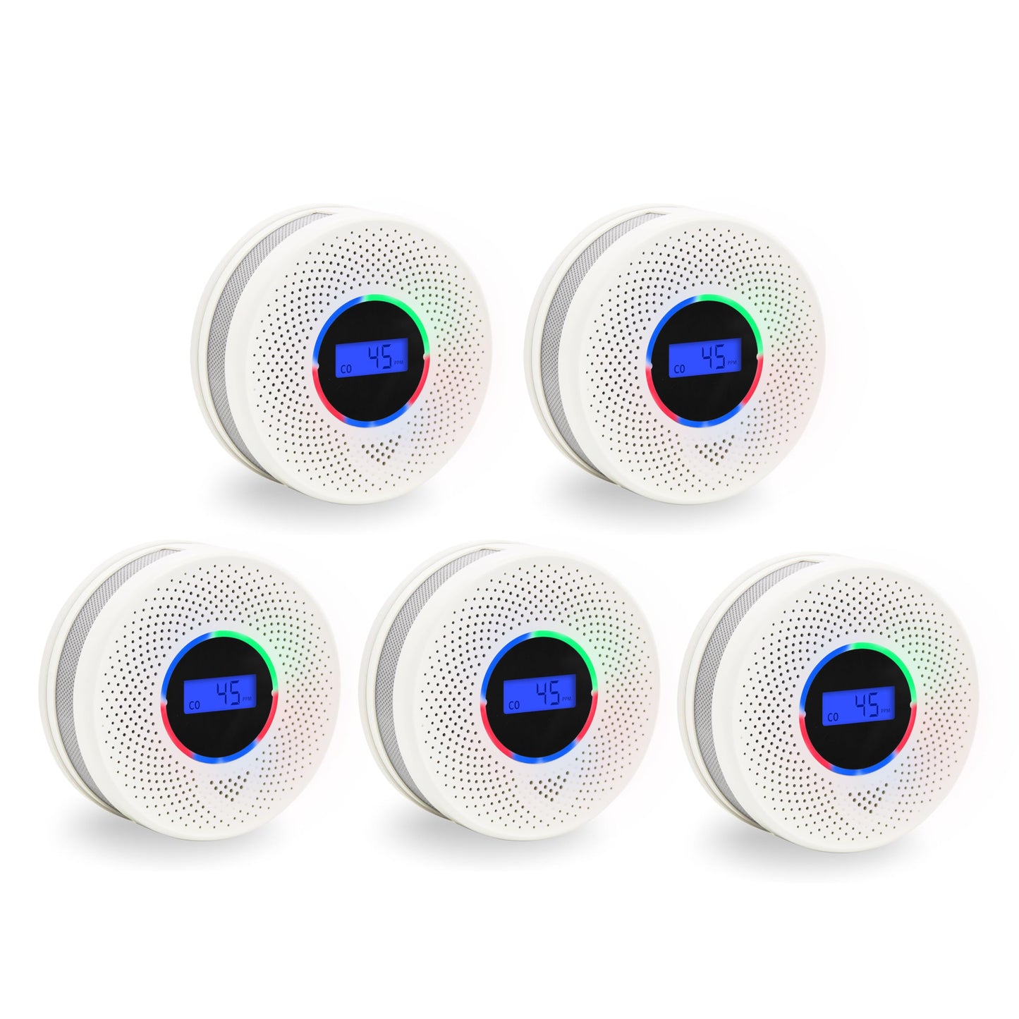 Kesy Upgraded Smoke and Carbon Monoxide Detector 10-Year Lifespan, Dual Sensor Smoke Alarm & Carbon Monoxide Detector (5 Pack)