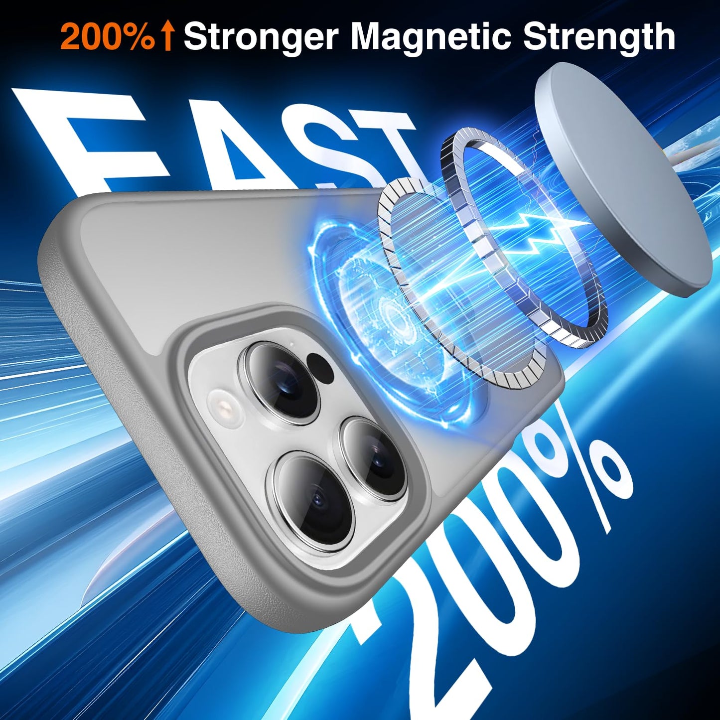 Chicfun 360 O-Ring Magstander For Iphone 13 Pro Max Case With Magnetic Kickstand Ring Holder [Compatible With Magsafe][360Rotate