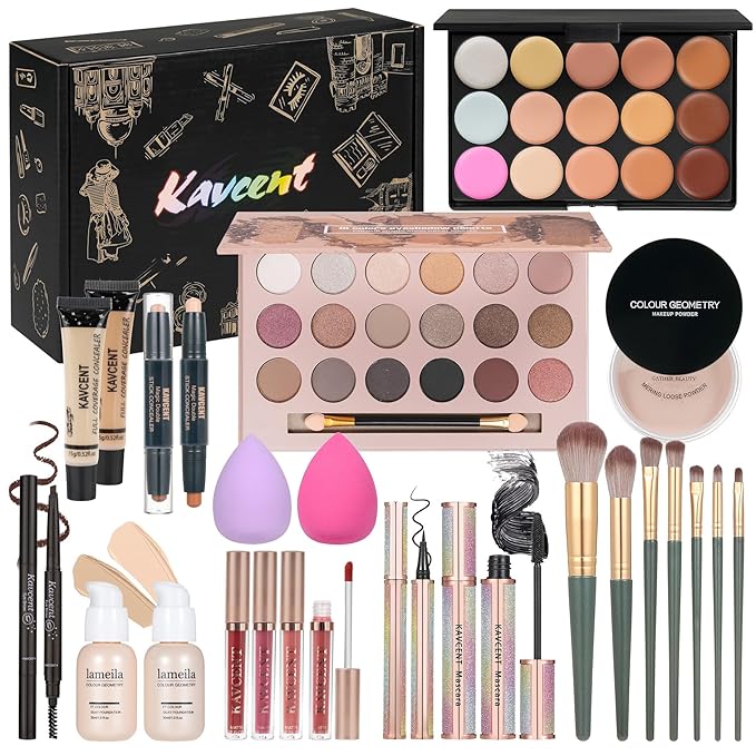 Makeup Kit Makeup Sets for Teens Makeup kits for Women Teenagers Full Kit Make up Eyeshadow Palette Foundation Concealer L...