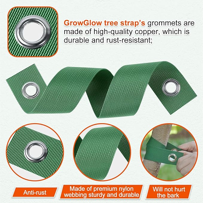 3 Pack 18" Tree Stake Kit, Heavy Duty Spiral Stakes and Supports for Leaning and Young Trees Straightening, Protect Trees from Bad Weather (Black)