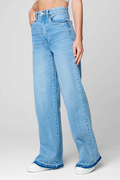 [BLANKNYC] Womens Luxury Clothing Rib Cage Five Pocket Jeans with Released Hem Detail, Comfortable & Stylish Pant, Warm Celebration, 31