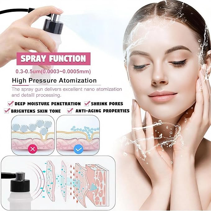 【3 IN 1 】Microdermabrasion Machine, Beauty Star Professional Diamond Dermabrasion Facial Devices at Home