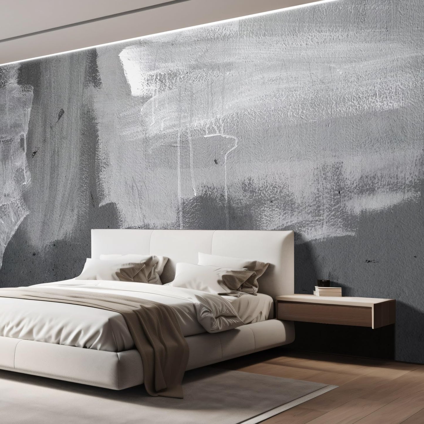wall26 Grunge Concrete Wall Removable Wall Mural | Self-Adhesive Large Wallpaper - 108x120 inches