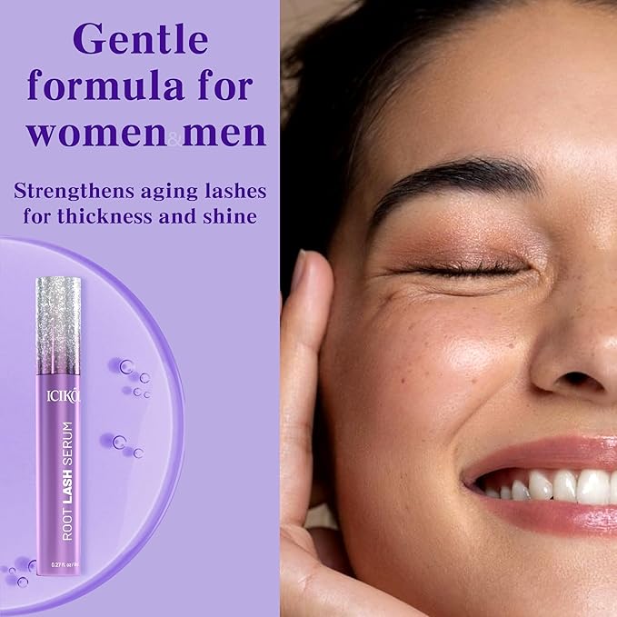Eyelash Growth Serum, Advanced Lash Enhancing Treatment - Peptide & Vitamin Formula for Longger, Thicker and Fuller Looking Lashes, Vegan & Cruelty - Free for Sensitive Eyes, 8mL/ 0.27 fl oz