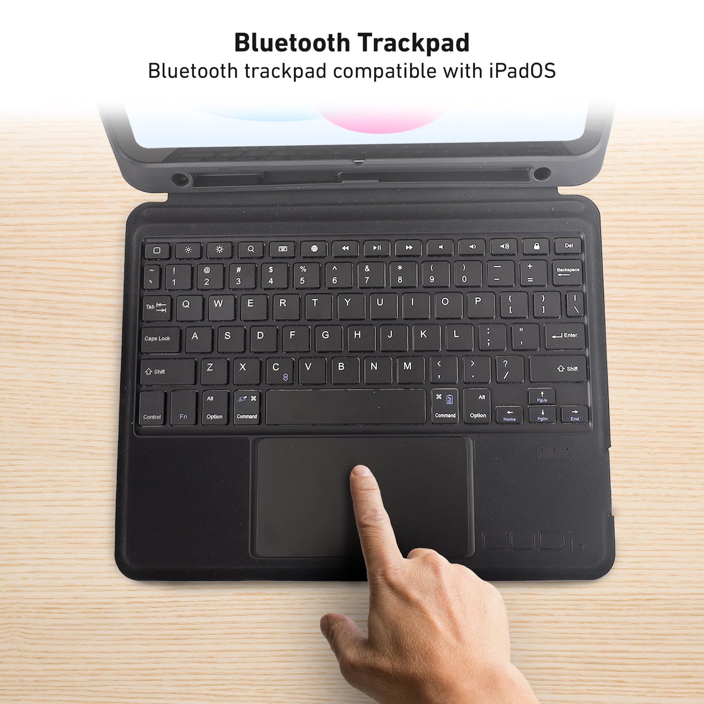 Codi Bluetooth Keyboard Folio Case W/Trackpad For Ipad 10.9 (10Th Gen), Ipad A16, Ipad Air 11 (M3, M2), Ipad Air 10.9 (5Th, 4Th