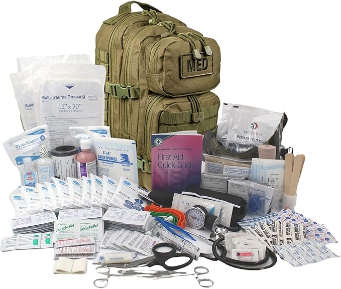 Luminary Tactical Trauma Kit Fully Stocked First Aid Kit Backpack EMS/EMT First Responder Medical Bug Out Bag for Preppers...