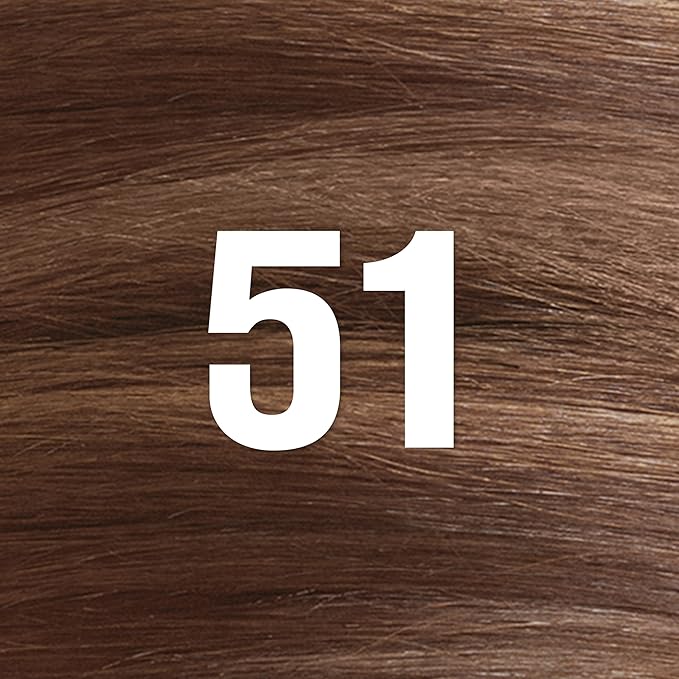 Revlon ColorSilk with Bond Repair Complex, Brown Permanent Hair Color, 100% Gray Coverage, Ammonia Free Hair Dye, Vegan Keratin, 51 Light Brown (Pack of 3)