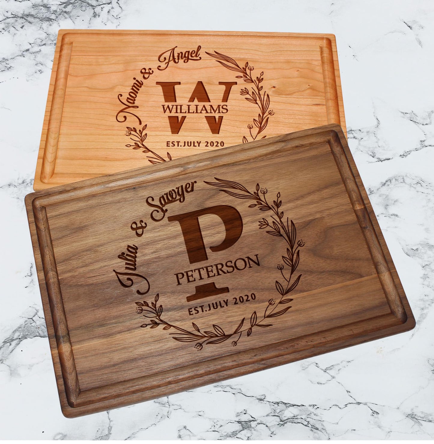 Custom Engraved Charcuterie Board – Personalized Wooden Cutting Board, Unique Gift for Weddings, Bridal Showers, Anniversaries, Christmas, Realtors, Parents & Housewarming