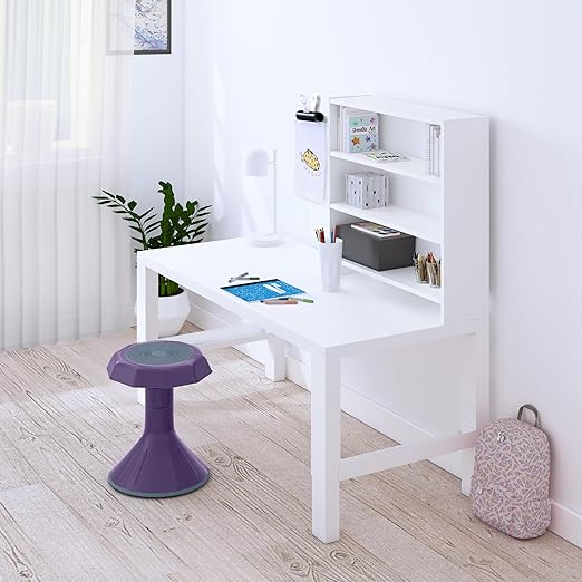 ECR4Kids ACE Active Core Engagement Wobble Stool, 15-Inch Seat Height, Flexible Seating, Eggplant
