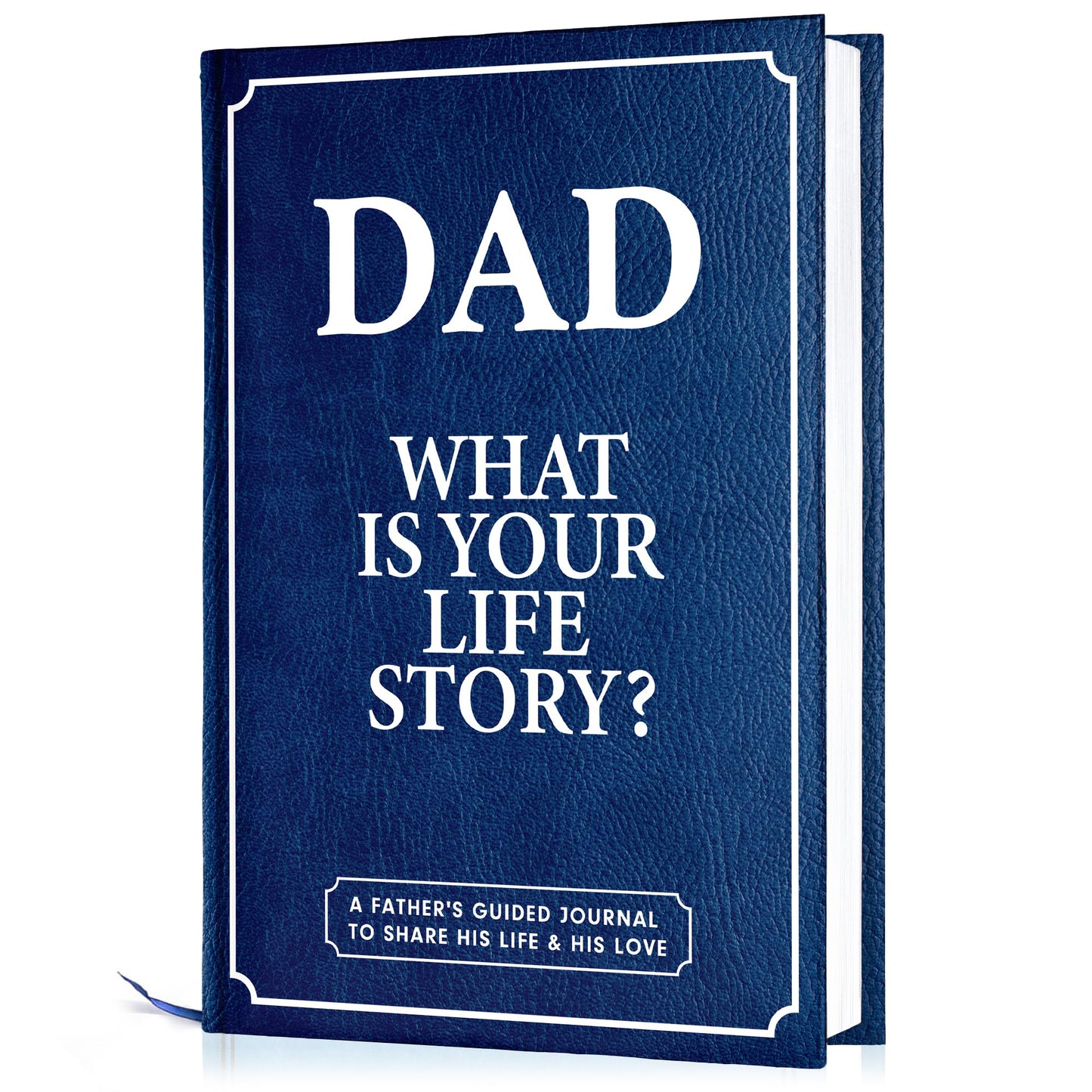 BRAVEBUG Gifts for Dad from Daughter, Son - Personalized Father's Day Gifts for dad, Husband, Men - Dads Birthday Gift Ideas, Dad Story Book to Fill Out, Birthday gifts for dads - Dad Guided Journal