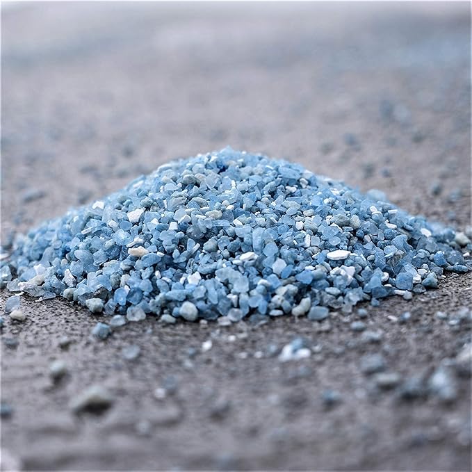 National Blue Ice Melt and Snow Salt 50lb Bucket - Fast Acting Ice Melter - Pet, Plant and Concrete Friendly, Environmentally Safe - Free of Magnesium Chloride - Melts to -15°F