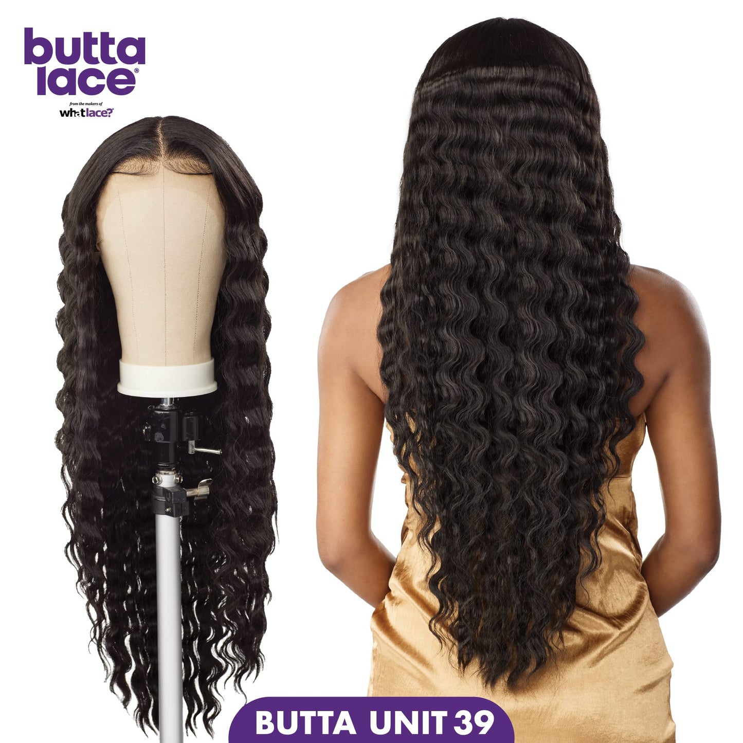 Sensationnel Butta Lace Wigs - Unit 39 Extra Wide 5 Inch Deep Parting Synthetic Preplucked Hairline Glueless Lacefront (2 DARKBR