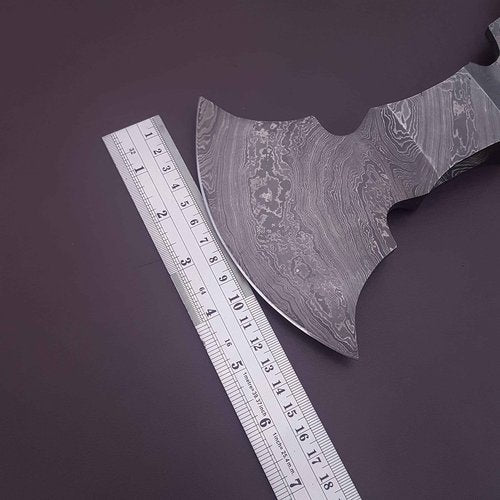 JNR Traders Damascus Double Headed Axe, Handmade Double Edge, Double Bit 2038