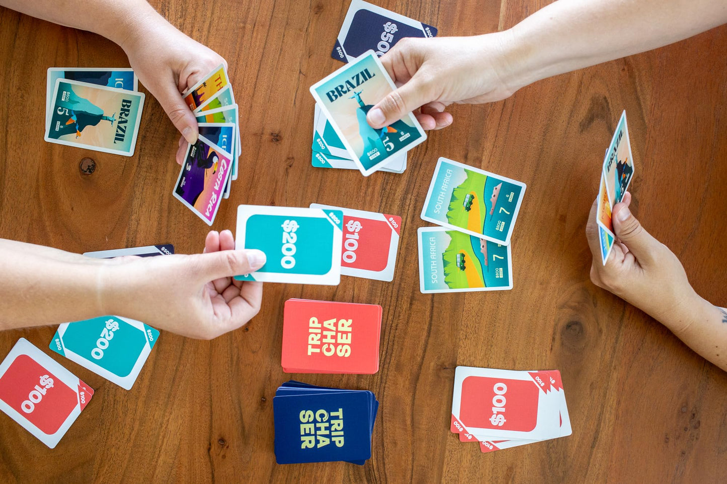 Trip Chaser A Strategic Card Game About Travel - First Edition - Fun for Game Night - 2 to 6 Players - Ages 10 and Up