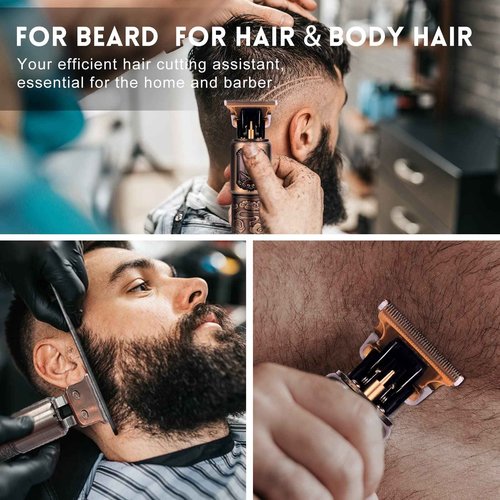 Ufree Beard Trimmer for Men and Mustache T Blade Liners Trimmer Set, Shaving Kit for Mustache Body Nose Ear Hair Facial, Electric Razor for Men
