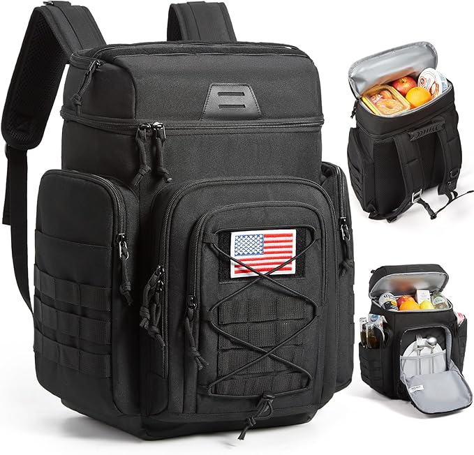 TOURIT Tactical Backpack Cooler Insulated Leak Proof, 42Can/30L Large Cooler Backpack Insulated Waterproof, Ice Chest with...