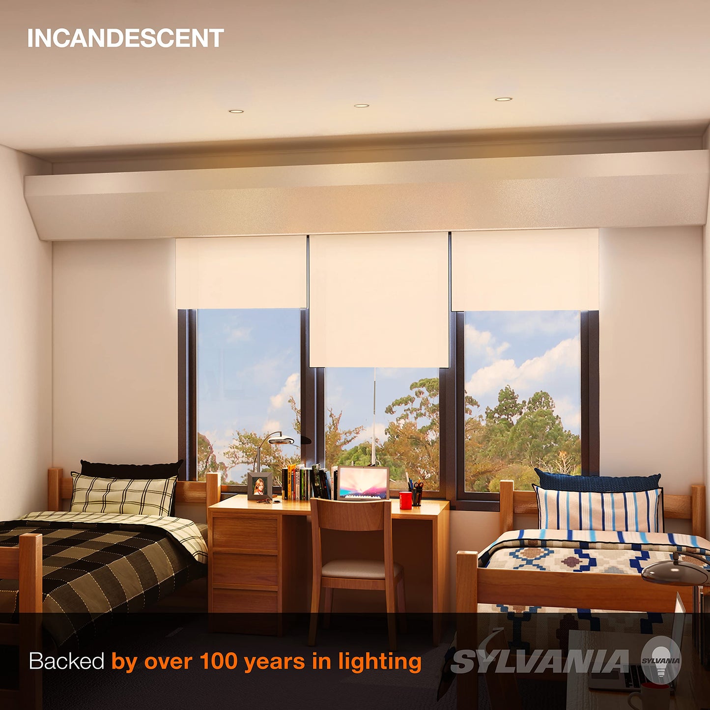 Sylvania Incandescent R20 Flood Light Bulbs, 45W, 230 Lumens, 2850K, Warm White, Value Pack - 6 Pack (15676)