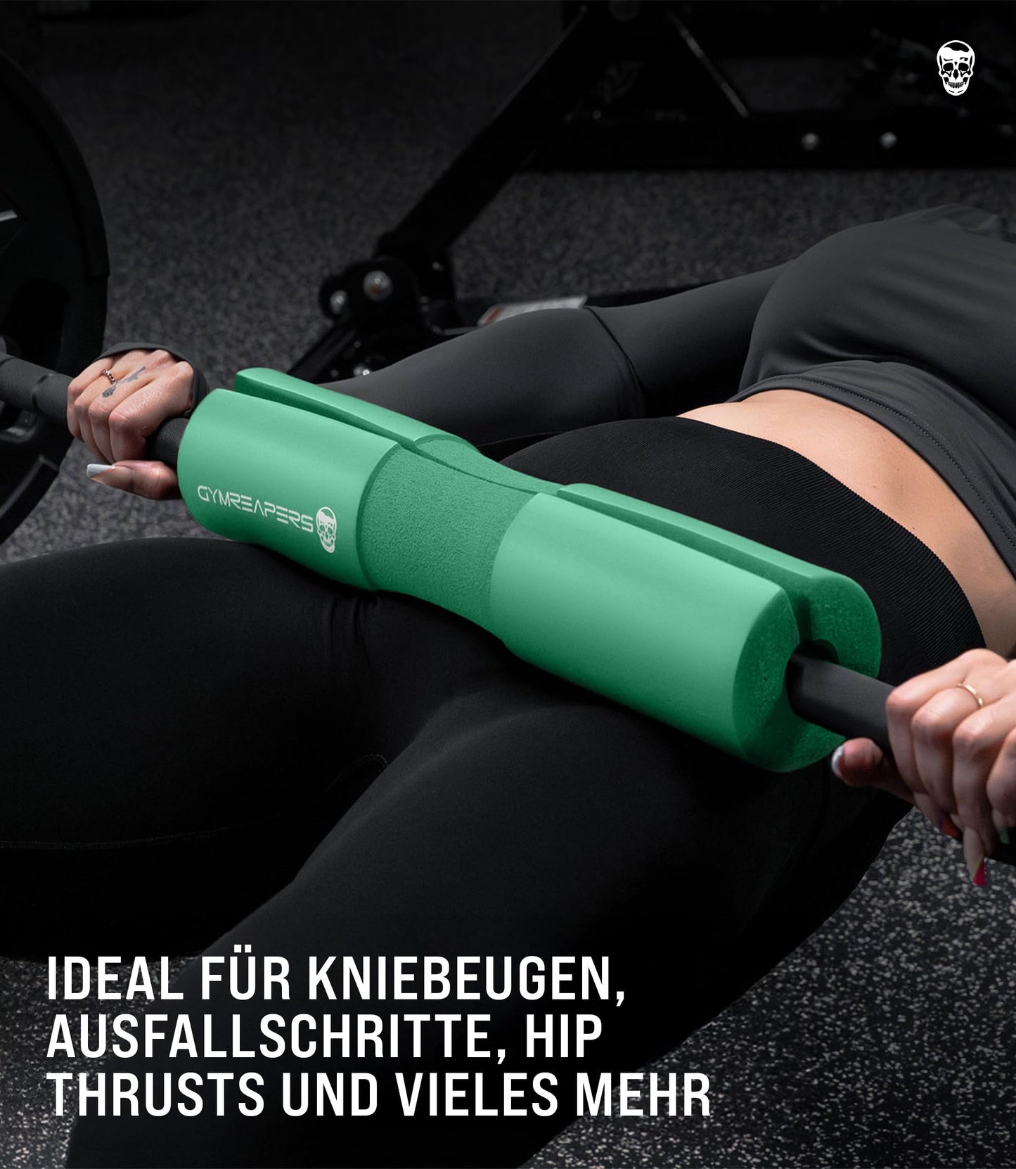 Gymreapers Barbell Squat Pad - Protective Bridge Pad For Hip Thrust, Squats, Lunges - Hip Support, Neck Protection For Bar (Mint)