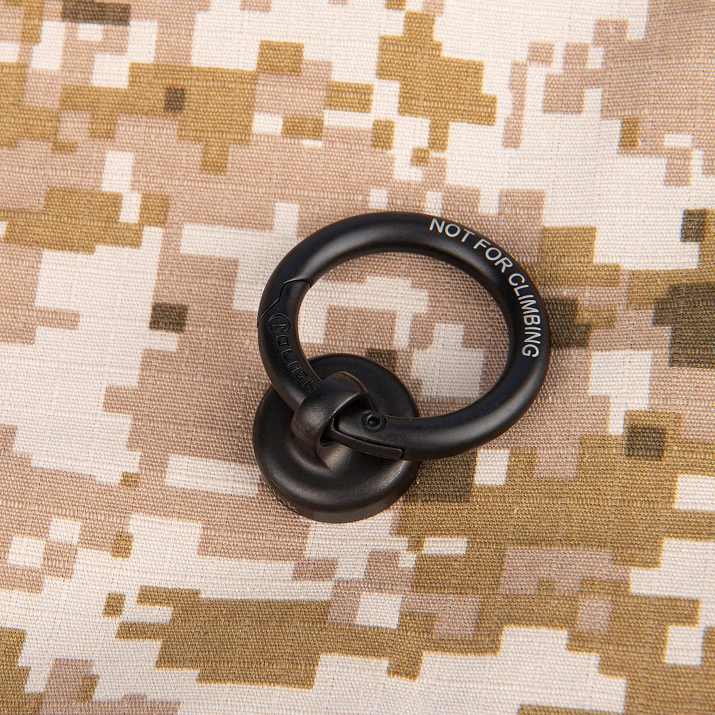 OLIGHT OLINK Portable Magnetic Hook Compatible with Flashlights, Obulb Series, Stainless-Made Carabiner-Style Ring (Black)