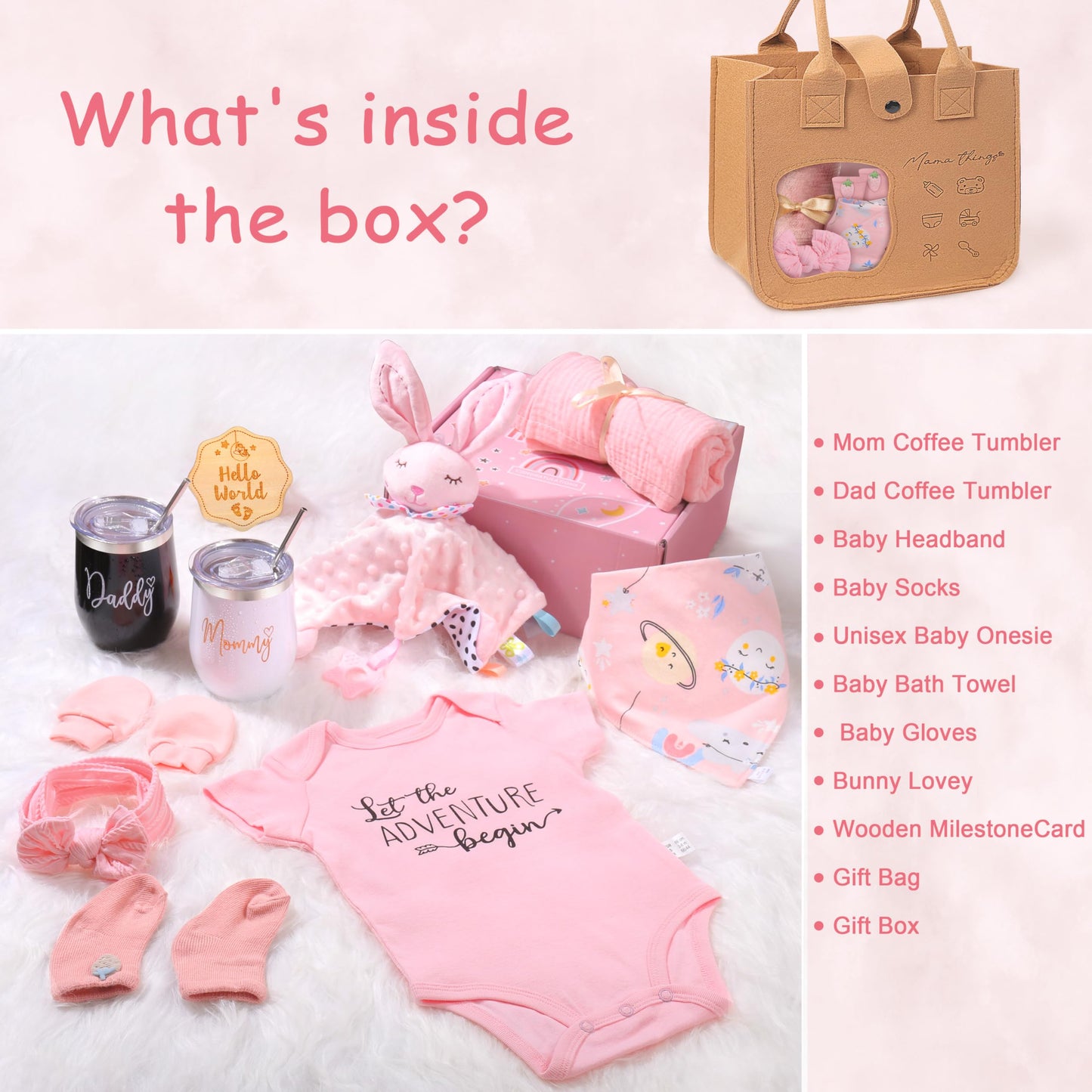 Oazoxro New Mom Gifts for Women, Pregnancy Gift for New Parents Gender Reveal Gifts with Mom and Dad Tumbler Set for First Time Moms