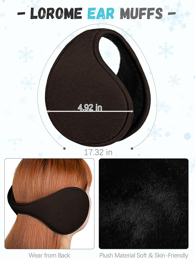 Winter Hat Scarf Gloves and Ear Warmer, Warm Knit Beanie Hat Touch Screen Gloves Set Winter Gifts Neck Scarves for Women