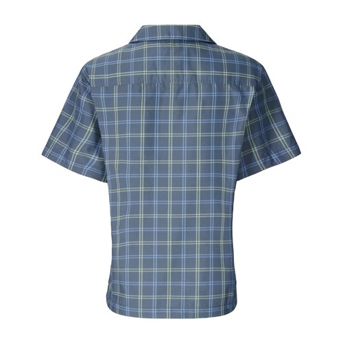 MARMOT Women's AirExchange UPF 40 Short Sleeve Camp Shirt - Lightweight Breathable Quick-Dry, Thunderhead Windowpane, Small