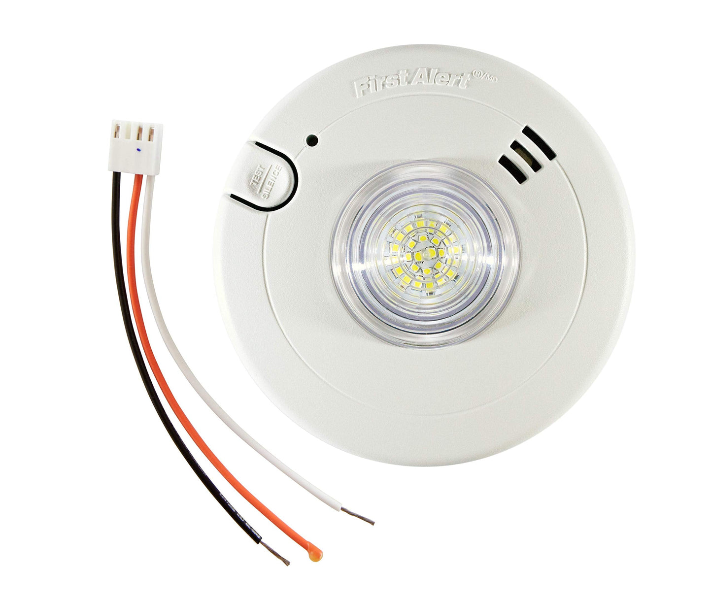 First Alert BRK 7020BSL Hardwired Hearing Impaired Smoke Detector with LED Strobe Light , white