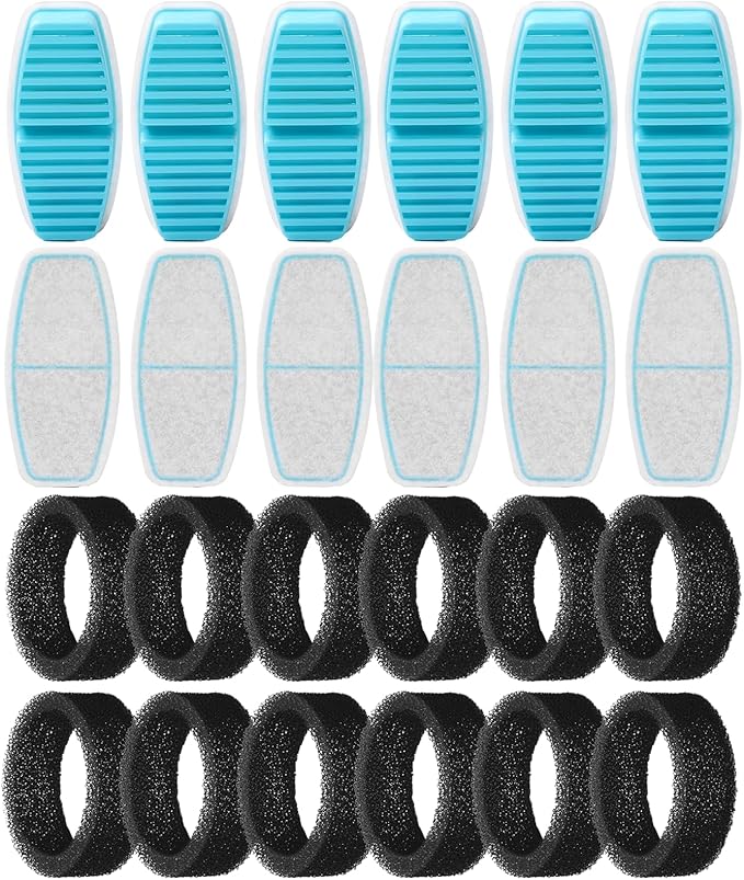 FOFNON Cat Fountain Replacement Filters: 24 Pet Fountain Filter for FOFNON Cat Water Fountains - 6 Months Set of Pet Fount...