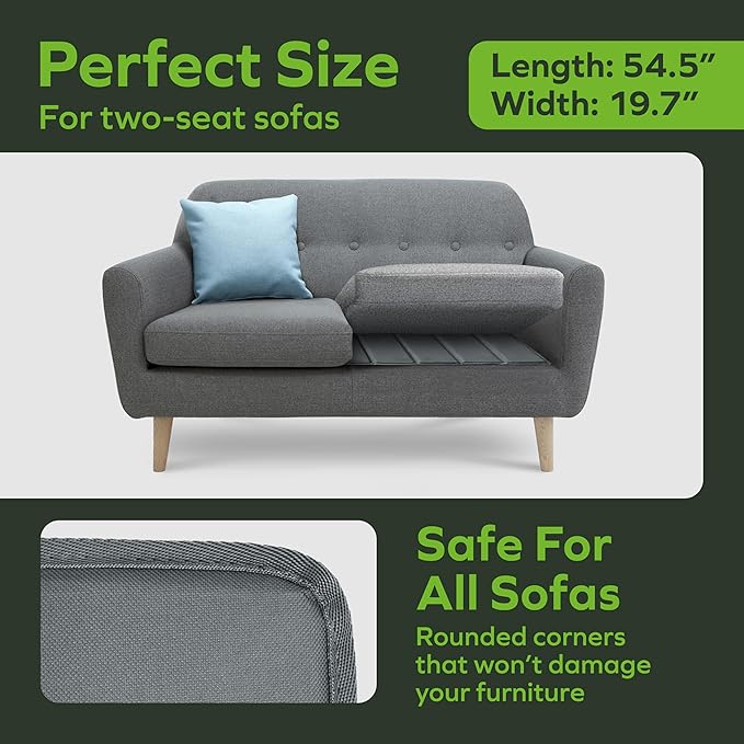 BEN'SHOME® Heavy Duty Loveseat Cushion Support Board – Instantly Repair Sagging Sofa Seat | 48"-54.5" x 19.7" | .5" Furniture Grade Wood Under Cushions Insert, Anti-Slip, Extend Sofas & Couches Life