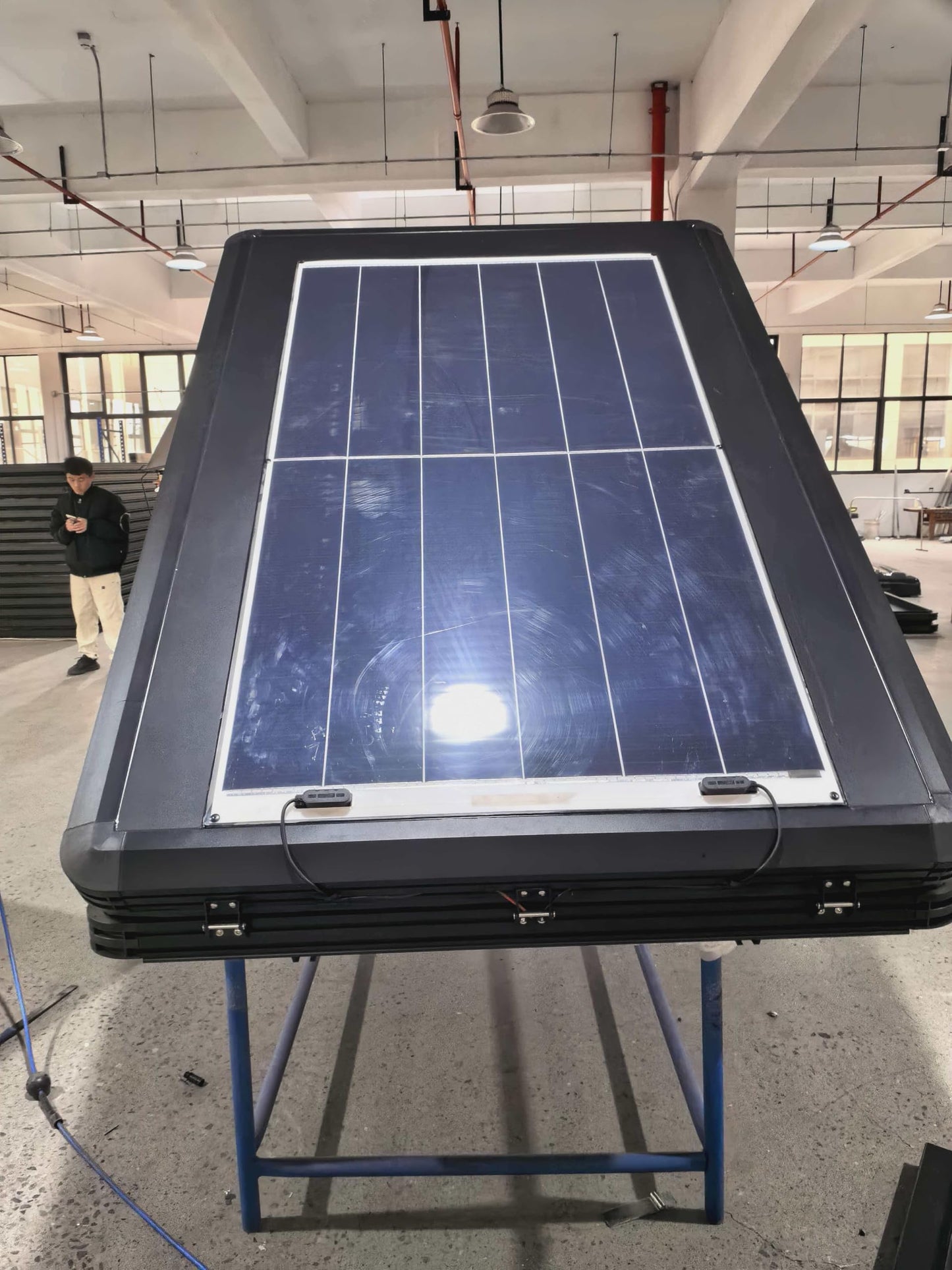 210 * 132 * 145cm Roof Top Tent with Solar Panels and Anderson Power Boxes