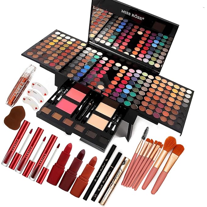 UNIFULL 190 Colors Makeup Pallet,Professional Makeup Kit for Women Full Kit,All in One Makeup Sets for Women&Beginner,incl...
