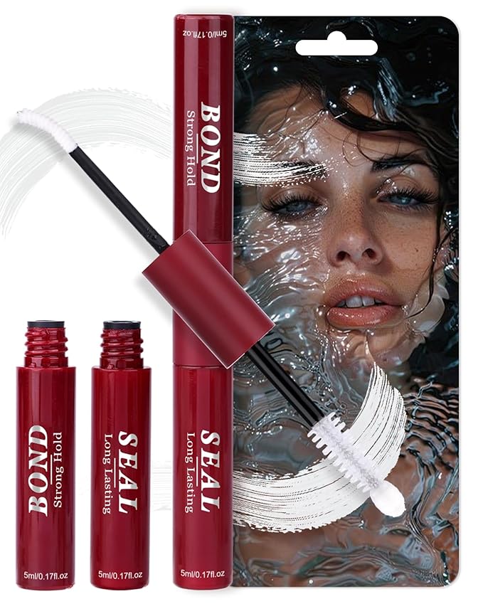 White Lash Cluster Glue For Eyelash Cluster Bond And Seal Lash Glue Waterproof Long Lasting Lash Extension Adhesive DIY At Home by Zegaine