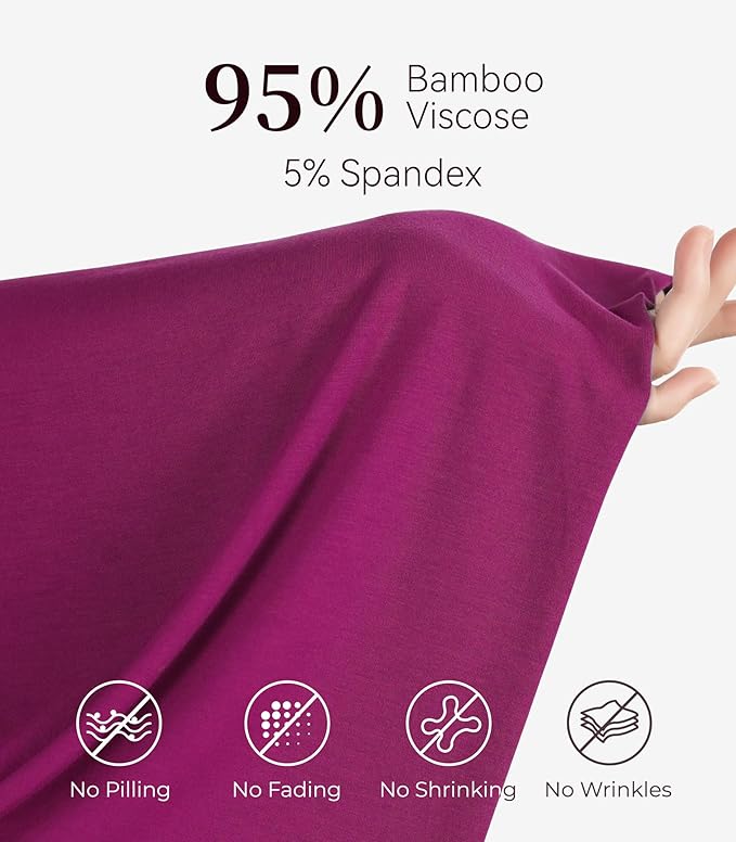 NACHILA Pajamas for Women-Viscose from Bamboo, Ribbed Racerback Tank Top Sexy Split Shorts Pajama Sets Cooling Sleep Cami Pjs
