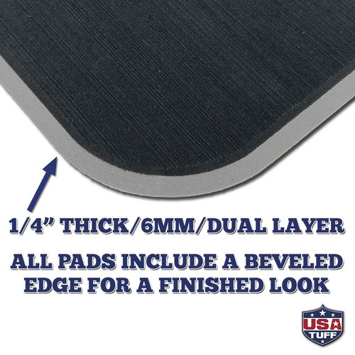 USATuff SeaDek EVA Mat Cooler Pad fits YETI 35 Tundra | Peel & Stick Application | Non Slip Comfort Accessories - Bonefish Skeleton (Black-StormGray)